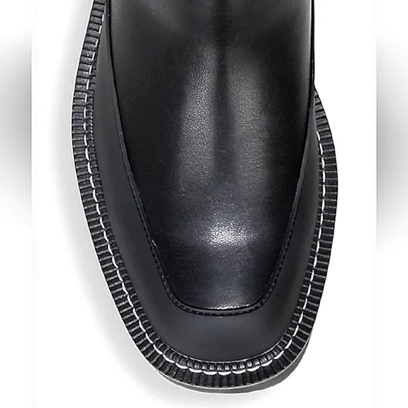 New w/Box Sam Edelman Lerue Vegan Leather Over-The-Knee Lug-Sole Boots Size 6 - Picture 8 of 13